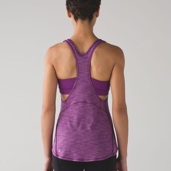 Lululemon "On Track" tank top with built-in bra, Size 6 - Picture 5 of 7
